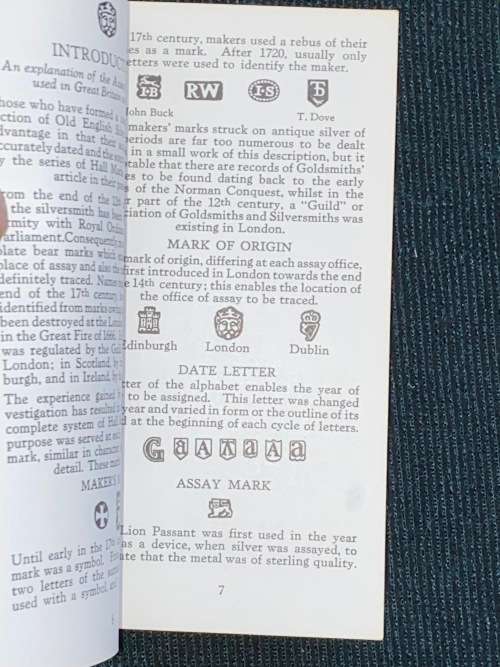 GUIDE TO MARKS OF ORIGIN ON BRITISH AND IRISH SILVER PLATE