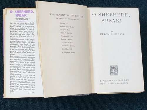 O SHEPHERD, SPEAK! BY UPTON SINCLAIR