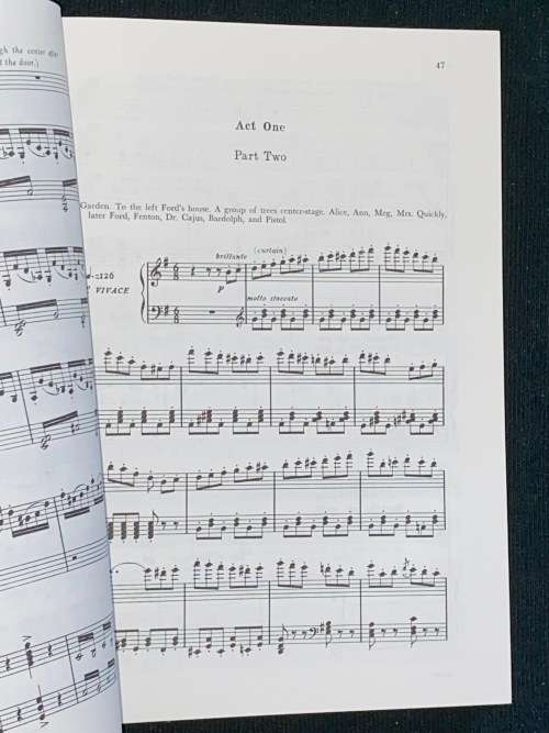 FALSTAFF LYRIC COMEDY IN THREE ACTS MUSIC BY GIUSEPPE VERDI