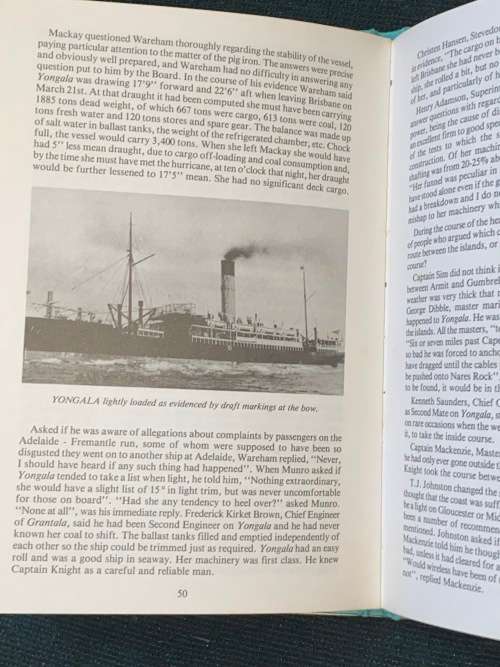 S.S. YONGALA DIVE TO THE PAST  BY MAX GLEESON & MAE ELLIOTT