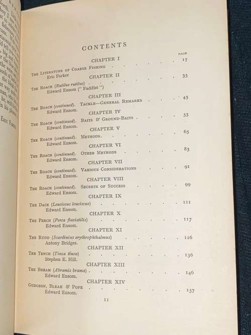 THE LONSDALE LIBRARY VOLUME IV FINE ANGLING FOR COARSE FISH 1930