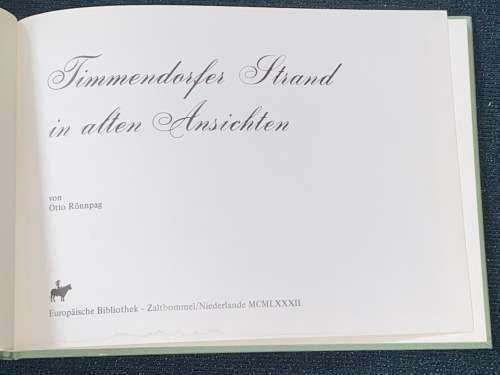 TIMMENDORFER STRAND IN ALTEN ANSICHTEN POSTCARDS