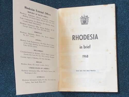 RHODESIA IN BRIEF