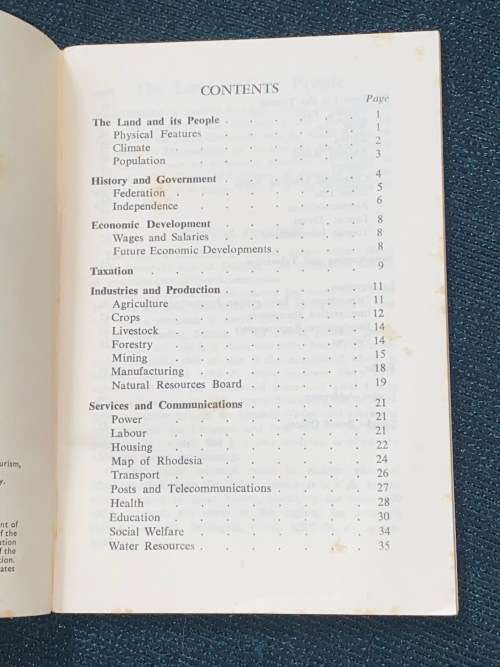 RHODESIA IN BRIEF