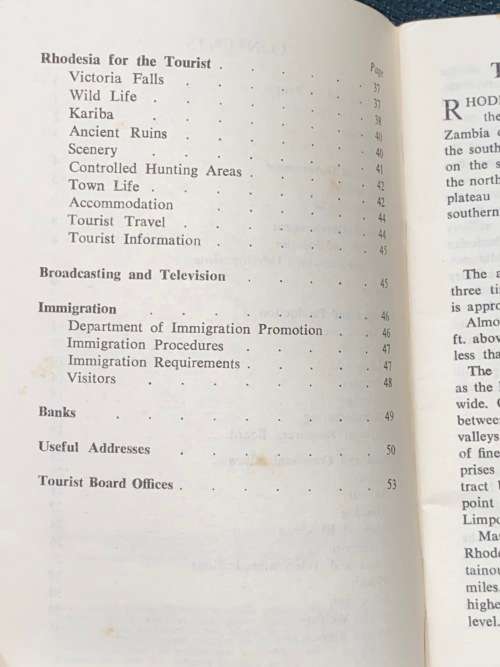 RHODESIA IN BRIEF