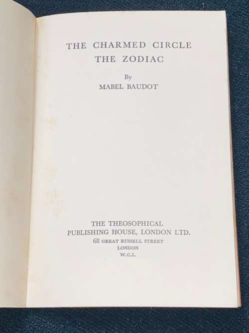 THE CHARMED CIRCLE THE ZODIAC BY MABEL BAUDOT 1ST EDITION