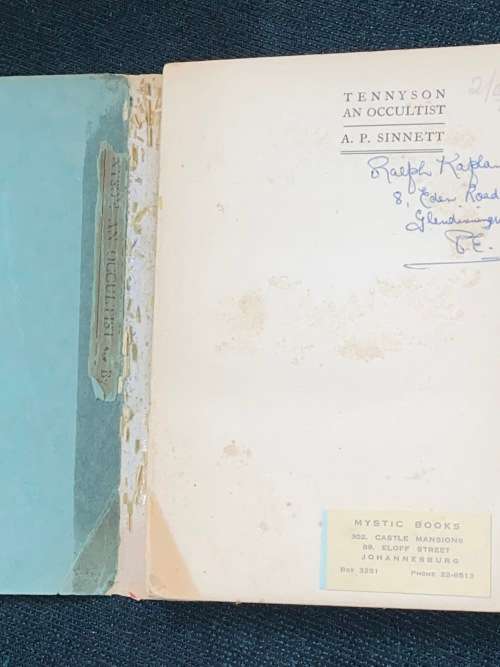 TENNYSON AN OCCULTIST BY A.P. SINNETT