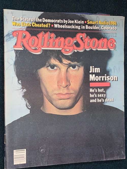 ROLLING STONE #352 SEPT 17TH 1981 JIM MORRISON