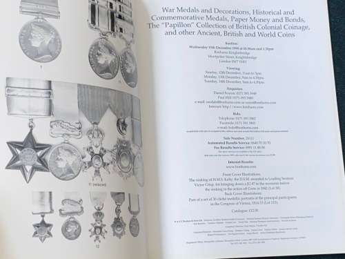 BONHAMS COINS AND MEDALS CATALOGUE KNIGHTSBRIDGE 1999