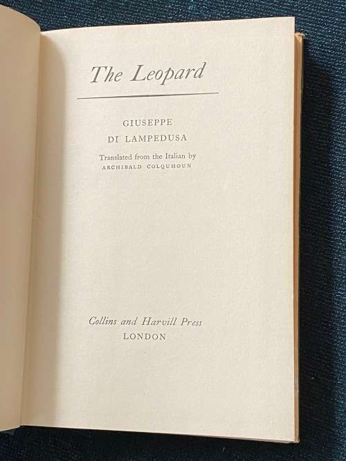 THE LEOPARD BY GIUSEPPE DI LAMPEDUSA