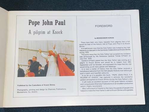 POPE JOHN PAUL A PILGRIM AT KNOCK