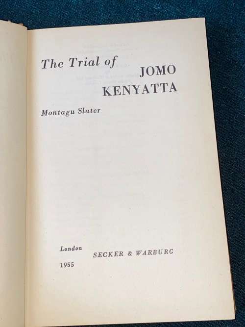 THE TRIAL OF JOMO KENYATTA AND ONE OTHER TITLE