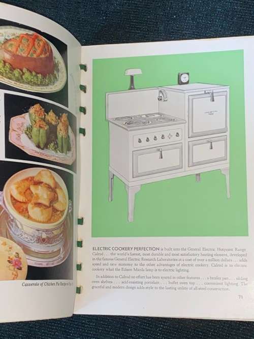 THE NEW ART CREATED BY GENERAL ELECTRIC KITCHEN INSTITUTE VINTAGE RECIPE BOOK 1938
