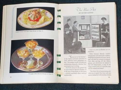 THE NEW ART CREATED BY GENERAL ELECTRIC KITCHEN INSTITUTE VINTAGE RECIPE BOOK 1938