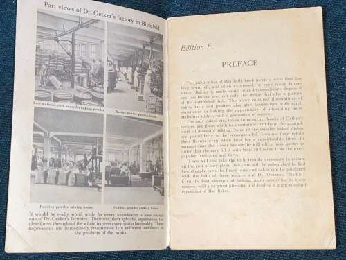 DR. OETKER`S RECIPES VINTAGE COOK BOOK