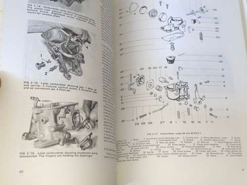 BEETLE OWNERS WORKSHOP MANUAL AUTOBOOK 750 VOLKSWAGEN BEETLE 1200, 1200A, 1300, 1500