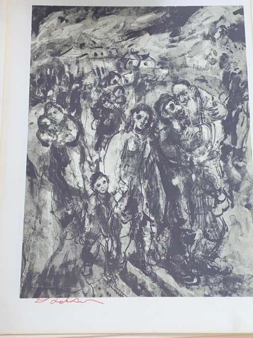 SHALOM - ALEICHEM AND HIS HEROES BY D. LABKOVSKI 15 PRINTS SIGNED