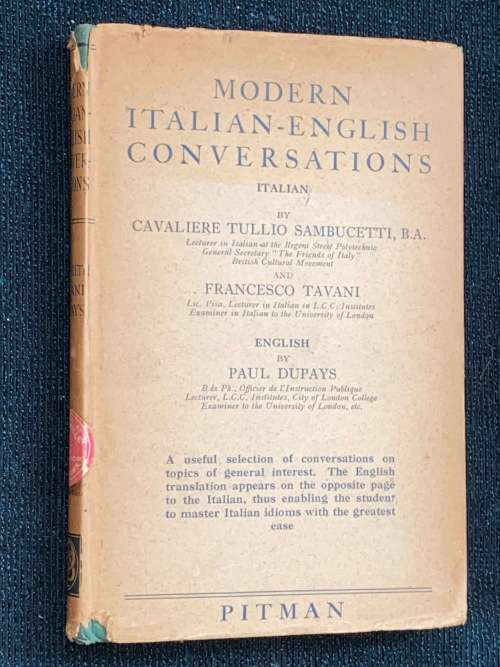 MODERN ITALIAN-ENGLISH CONVERSATIONS 1935