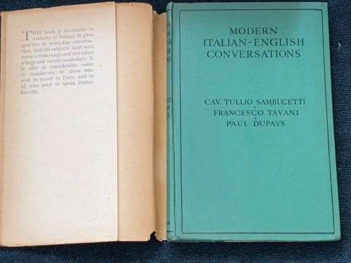 MODERN ITALIAN-ENGLISH CONVERSATIONS 1935