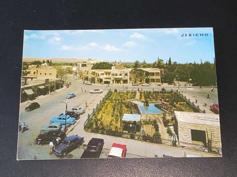 VINTAGE VIEW OF JERICO ISRAEL POSTCARD