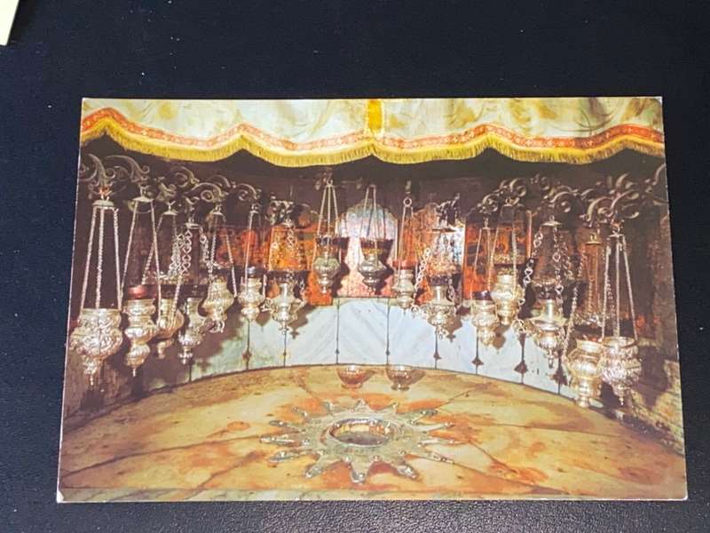 VINTAGE STAR OF BETHLEHEM ISRAEL POSTCARD