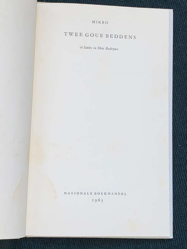 TWEE GOUE BEDDENS - MIKRO