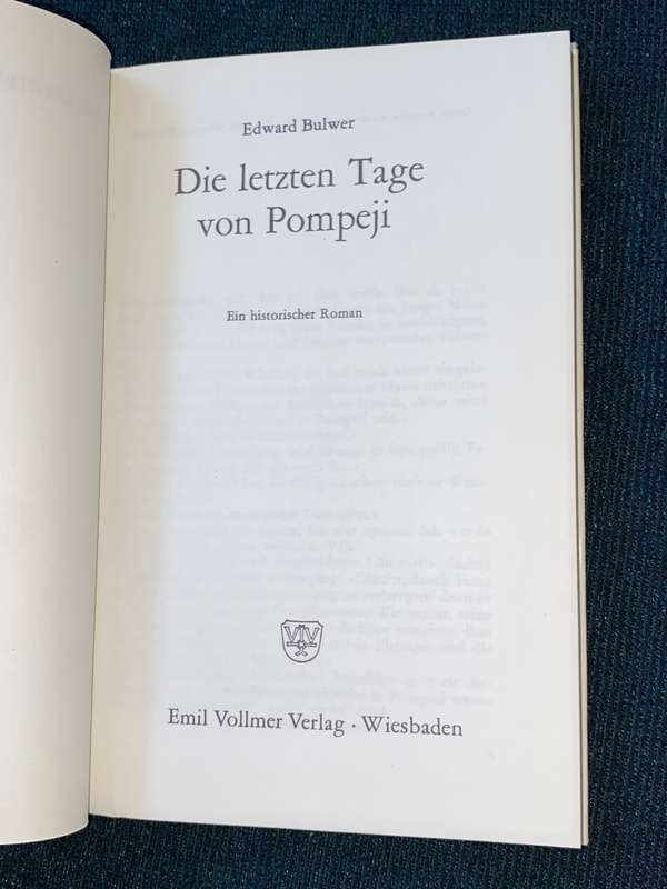 DIE LETZTEN TAGE VON POMPEJI - EDWARD BULWER