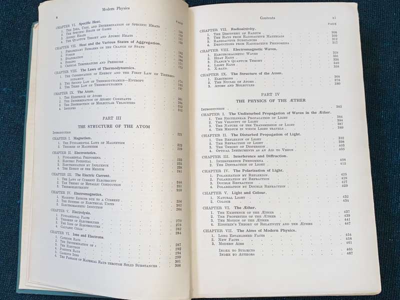 MODERN PHYSICS A GENERAL SURVEY OF ITS PRINCIPLES BY THEODOR WULF 1930