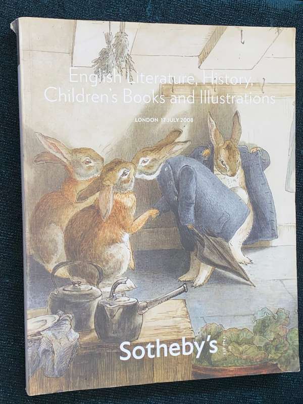 SOTHEBY`S LITERATURE, HISTORY, CHILDREN`S BOOKS AND ILLUSTRATIONS 2008 CATALOGUE