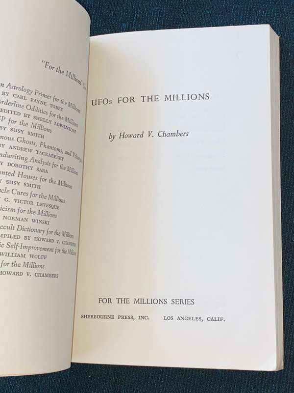 UFO FOR THE MILLIONS BY HOWARD V. CHAMBERS