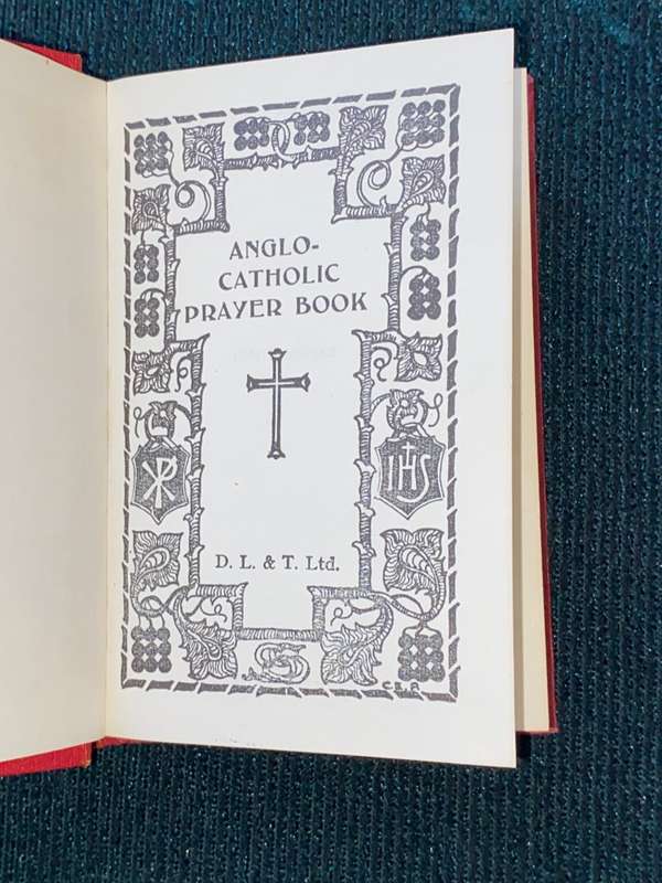 ANGLO-CATHOLIC PRAYER BOOK 1963
