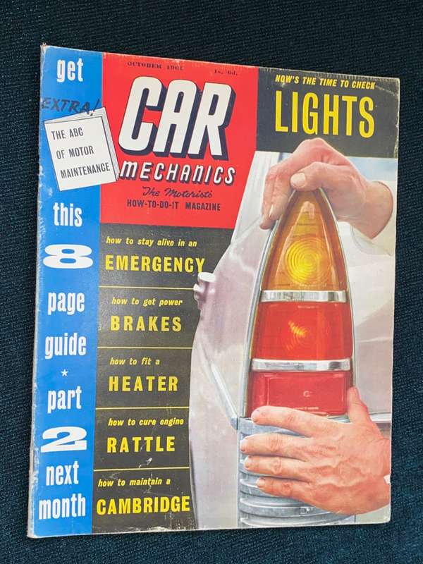 CAR MECHANICS  MAGAZINE OCT 1961