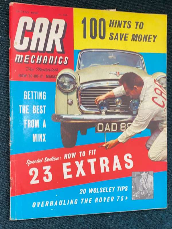 CAR MECHANICS MAGAZINE AUGUST 1960