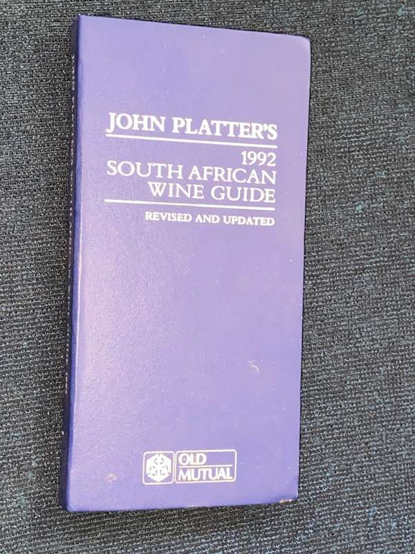 JOHN PLATTER`S GUIDE OF SOUTH AFRICAN WINE 1992