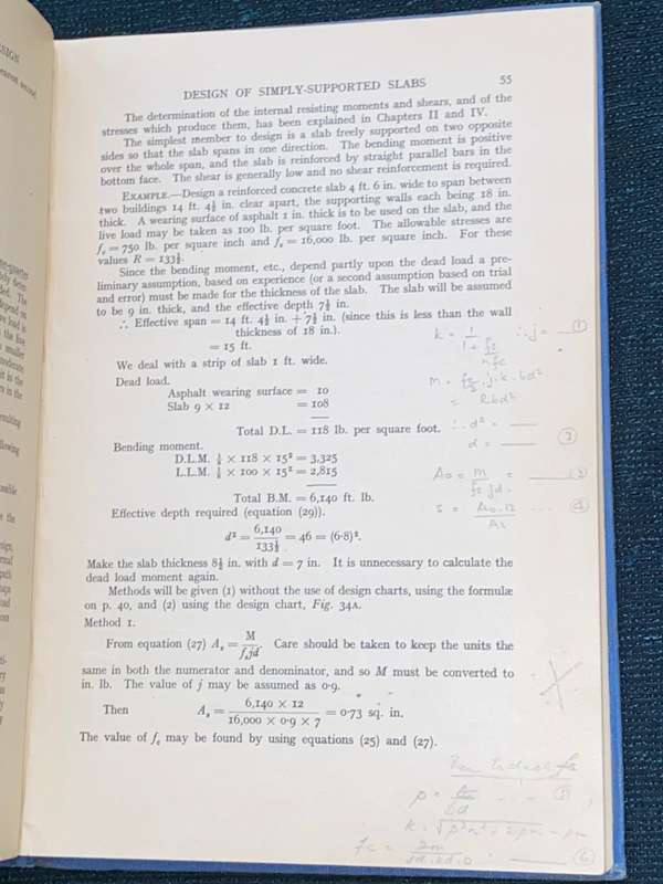 THE ELEMENTS OF REINFORCED CONCRETE DESIGN BY HADDON C. ADAMS