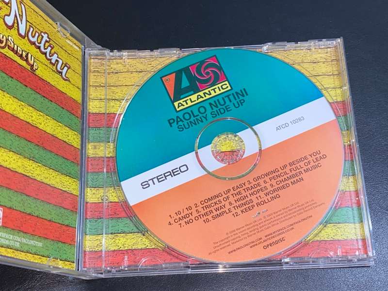 PAOLO NUTINI SUNNY SIDE UP CD