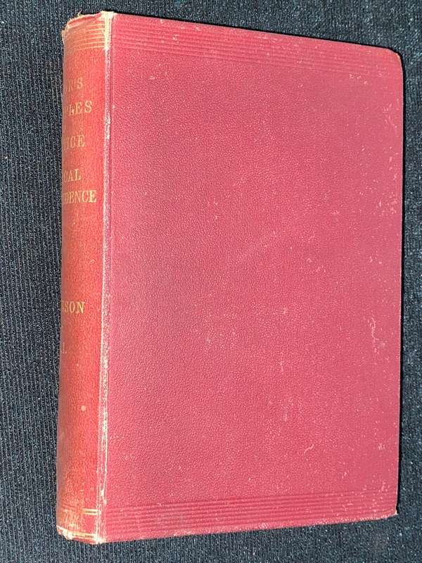 PRINCIPLES AND PRACTICE OF MEDICAL JURISPRUDENCE VOLUME 1 BY THE LATE ALFRED SWAINE TAYLOR 1894