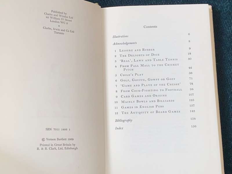 THE PAST OF PASTIMES BY VERNON BARTLETT