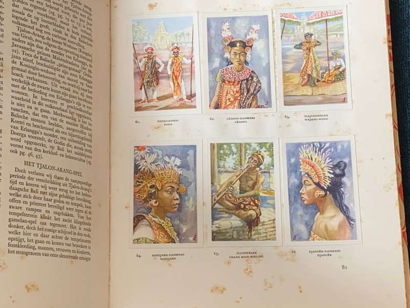 1933 COLLECTABLE DROSTE`S CACAO EN CHOCOLADEFABRIEKEN BALI CARD BOOK