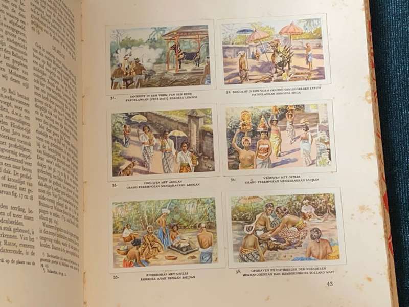 1933 COLLECTABLE DROSTE`S CACAO EN CHOCOLADEFABRIEKEN BALI CARD BOOK