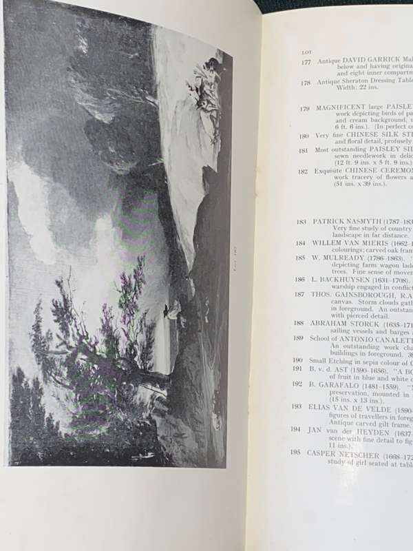 ANTIQUES CATALOGUE OF MOST OUTSTANDING COLLECTION BY MR. A.R. ZOCCOLA 26 NOV 1952 NEWLANDS