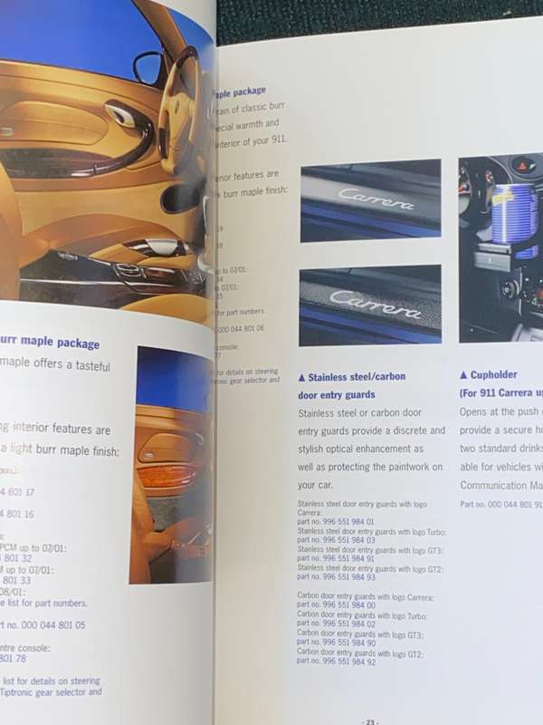 PORSCHE TEQUIPMENT 911 ACCESSORIES FOR 911 (TYPE 996) MODEL RANGE