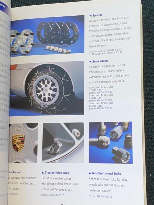 PORSCHE TEQUIPMENT 911 ACCESSORIES FOR 911 (TYPE 996) MODEL RANGE