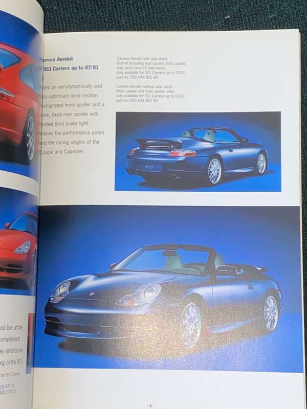PORSCHE TEQUIPMENT 911 ACCESSORIES FOR 911 (TYPE 996) MODEL RANGE