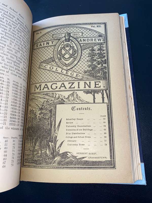 ST ANDREW`S COLLEGE MAGAZINE 1889-1892