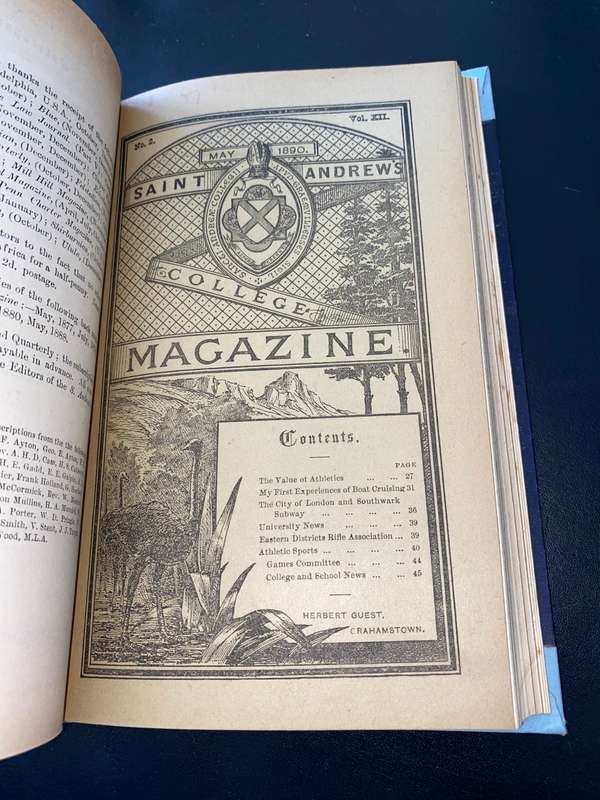 ST ANDREW`S COLLEGE MAGAZINE 1889-1892