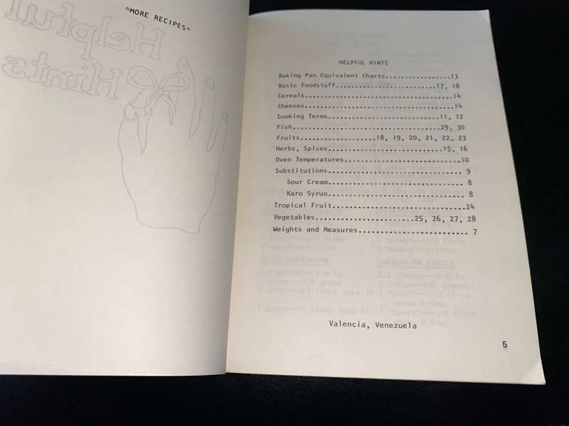 COOKBOOK WOMENS CLUB OF VALENCIA VENEZUELA