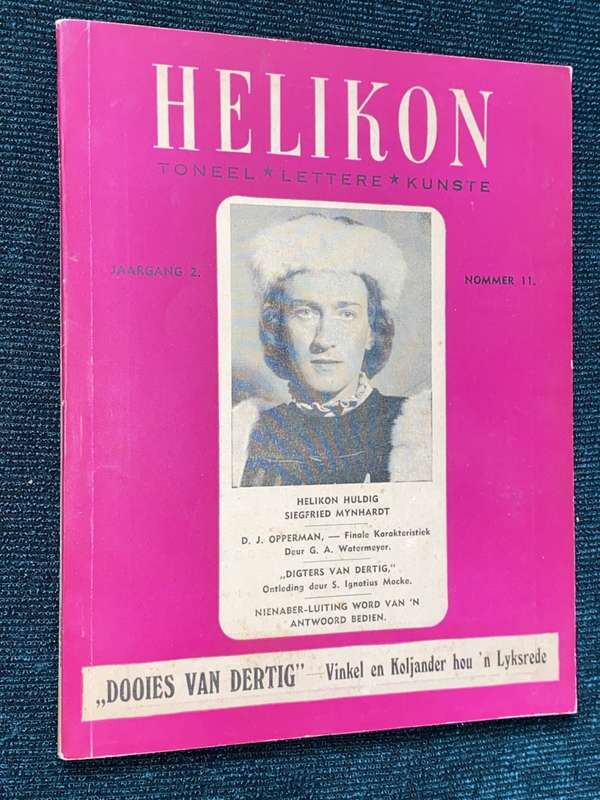 HELIKON TONEEL LETTERE KUNSTE JAARGANG 2 NOMMER 11