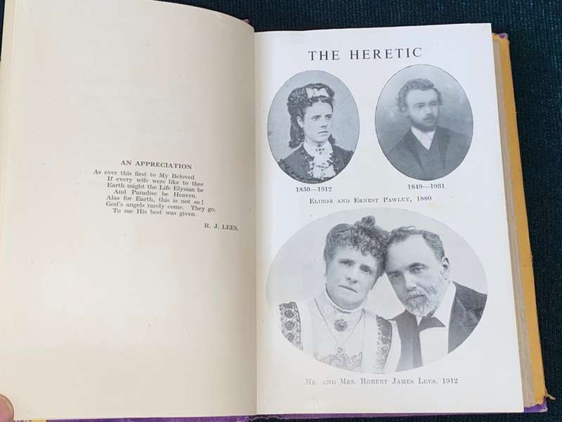THE HERETIC BY ROBERT JAMES LEES INSCRIBED BY AUTHORS DAUGHTER