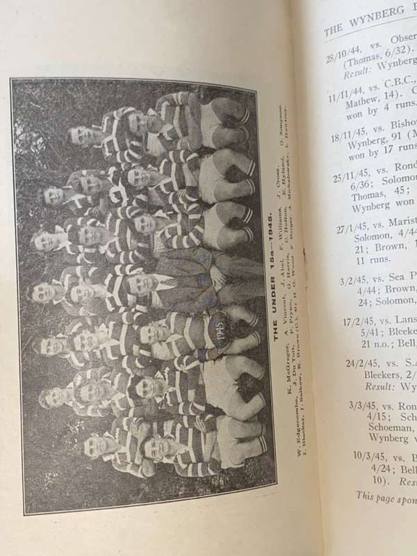 THE WYNBERG BOYS HIGH SCHOOL MAGAZINE 1944/1945